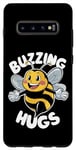 Galaxy S10+ Buzzing Hugs Cute Bee Flying with a Smile Case