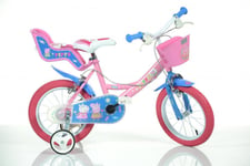 Dino Peppa Pig Pink Kids Girls Bike Bicycle 14" Spoke Pneumatic Wheel 144R-PIG