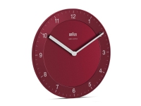 Braun BC06R-DCF, Vägg, Quartz clock, Circel, Röd, Klassisk, AA