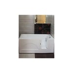 Azura Home Design - Baignoire à porte eulalie 140/150/160 x76x60 cm - Dimensions: 140cm