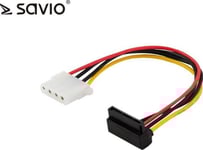 Savio Power Cable Savio Ak-42 Molex 4Pin F - Sata 15 Pin F Angled