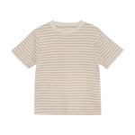 HUTTEliHUT T-shirt SS striped rib – mahogany rose - 110