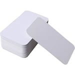 100 st vita blanka kort i kraftpapper - DIY presentkort