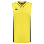 Kappa Cairo Maillot de Basket-Ball Homme, Yellow, FR : Taille Unique (Taille Fabricant : 6Y)