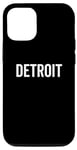 Coque pour iPhone 12/12 Pro Detroit Classic Retro City, ville natale de Detroiter, Michigan