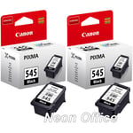 2x Canon PG-545 Black Genuine Boxed Ink Cartridges For PIXMA MG2955 Printer