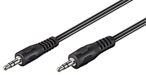 Goobay AUX lydkontakt kabel  3,5 mm stereo  Flat kabel