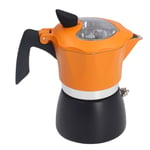 Coffee Machine Mocast Cooker Ergonomic Coffee Machine 150 Ml Aluminum Orange