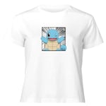 Pokémon Pokédex Squirtle #0007 Women's Cropped T-Shirt - White - M