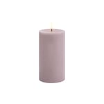 Led Pillar Candle 15 Cm, Light Lavender