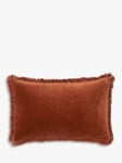 Truly Fringed Velvet Lombard Cushion