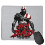 God of War Kratos Number 1 Dad Customized Designs Non-Slip Rubber Base Gaming Mouse Pads for Mac,22cm×18cm， Pc, Computers. Ideal for Working Or Game
