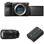 Sony Alpha 6700 | APS-C Mirrorless Camera + Adventure kit with E 70-350mm F4.5-6.3 G OSS Lens and Rechargable Battery Pack