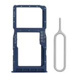 Cemobile Dual SIM Card Tray Slot Holder Replacement for Huawei P30 Lite 6.15 Inch + Eject Pin (Peacock Blue)