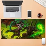 Awesome Mouse Mat, Mouse Pad Gaming Mouse Pad Large Mouse Mat World Of Warcraft Game Keyboard Mat Extended Mousepad For Computer Desktop PC Mouse Pad (Color : M, Size : 800 * 300 * 4mm)