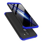 IMEIKONST Xiaomi Poco F1 Case 3 in 1 Design Hard PC Case Premium Slim 360 Degree Full Body Protective Shockproof Ultra Thin Cover for Xiaomi Poco F1. 3 in 1 Black + Blue AR