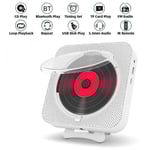 Bärbar CD-spelare Bluetooth-högtalare Stereo LED-skärm Väggmonterbar Musik Med IR-fjärrkontroll FM-radio