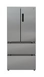 Hoover HSF818FXK Multi Door Fridge Freezer, Total No Frost, French Door, XL Food Storage, Stainless Steel, 436 Liters
