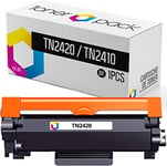 TONERPACK 1 Toner for Brother TN2420 (with chip), Compatible TN-2420 Toner Cartridge for Brother DCP L2510D L2530DW L2550DN HL L2310D L2350DW L2370DN L2375DW MFC L271 0DN L27 10DW L2730DW (Pack 1)