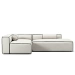 Grand Hue Loungesoffa 3-Sits Öppet Avslut Höger, Steam White / Mine Graphite