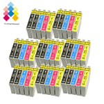 40 Ink Cartridges (set + Bk) For Epson Workforce Wf-2520nf Wf-2530wf Wf-2650dwf