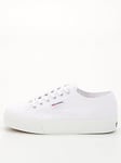 SUPERGA 2740 Mid Platform Sneaker - White, White, Size 7, Women