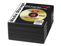 Hama DVD Quad Box - Lagring - DVD-fodral - svart (paket om 5)