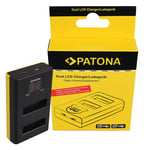 Patona Dual LCD USB Lader for DJI Osmo Action Kamera AB1 P01 150601883 (Kan sendes i brev)