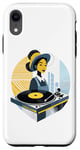 Coque pour iPhone XR Platine disque, rétro, vintage, tournante, DJ, vinyle