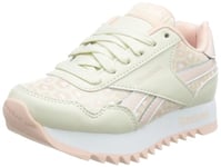Reebok Royal Classic Jogger Platform Sneaker, Alabaster/Possibly Pink F23-R/White, 2.5 UK