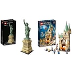 LEGO 21042 Architecture Statue of Liberty Model Building Kit, Collectable New York Souvenir Set, for Women, Men, Her or Him, Home Décor, Creative Activity & 76413 Harry Potter Hogwarts