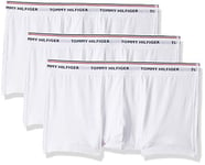 Tommy Hilfiger Men Low-Rise Boxer Short Trunks Cotton Pack of 3, White (White), S