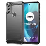 MOFI Motorola moto g71 5G Skal Borstad Kolfibertextur Svart
