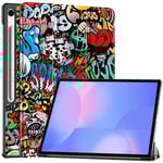 Samsung Galaxy Tab S10 FE Plus Fodral Tri-fold Graffiti