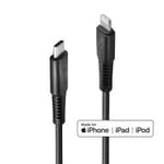 Lindy 1m Reinforced USB Type C to Lightning Charge & Sync Cable