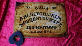 Wooden Ouija Board Game Old London Planchette  & Instructions