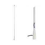FM-antenn 1,5m vit Glomex -