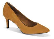 Marco Tozzi Dame-pumps Sennepsgul  - Str. 40 - Tekstil/syntetisk/textil