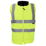 Warrior Mens Phoenix High Visibility Safety Bodywarmer Jacket - XXL