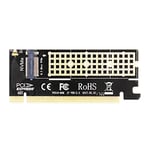 Miwaimao M.2 NVMe SSD Adapter M2 to PCIE 3.0 X16 Controller Card M Key Interface Support PCI Express 3.0 x4 2230-2280 Size M.2 Full Speed