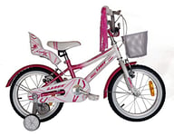Umit Bicicleta 16" Diana Vélo Pouces Mixte Enfant, Rose/Blanc