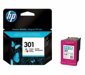 Original HP 301, Tri-Colour Ink Cartridges, DeskJet 1010, Envy 5530, CH562EE