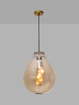 Impex Rio Glass Ceiling Light, Champagne
