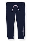 Tommy Hilfiger Girl's Essential Sweatpants Trousers, Twilight Navy, One (Size:74)