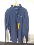mens columbia collegiate 1/4 zip fleece in navy.new And Tagged  size XXL