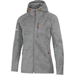 JAKO Women's softshell jacket light softshell jackets., womens, 7605, grey mixed, 36 (EU)