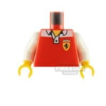 LEGO Minifigure Torso Ferrari Polo Shirt