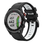 Garmin Approach S62 Tvåfärgat Klockarmband i Silikon - Svart / Vit