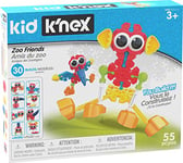 Kid K'NEX | Zoo Friends Building Set 30 Model | Kids Craft Set with 55 Pieces | Educational Toys for Kids, Fun Building Toys for Boys and Girls, Construction Toys Ages 3+ | Basic Fun 85700