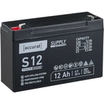 Supply S12 6V Batterie Décharge Lente 12Ah agm Solaire au plomb 151 x 50 x 95 mm - Accurat